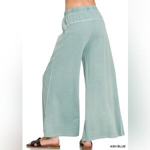 Women's Ash Blue Wide Leg Pants